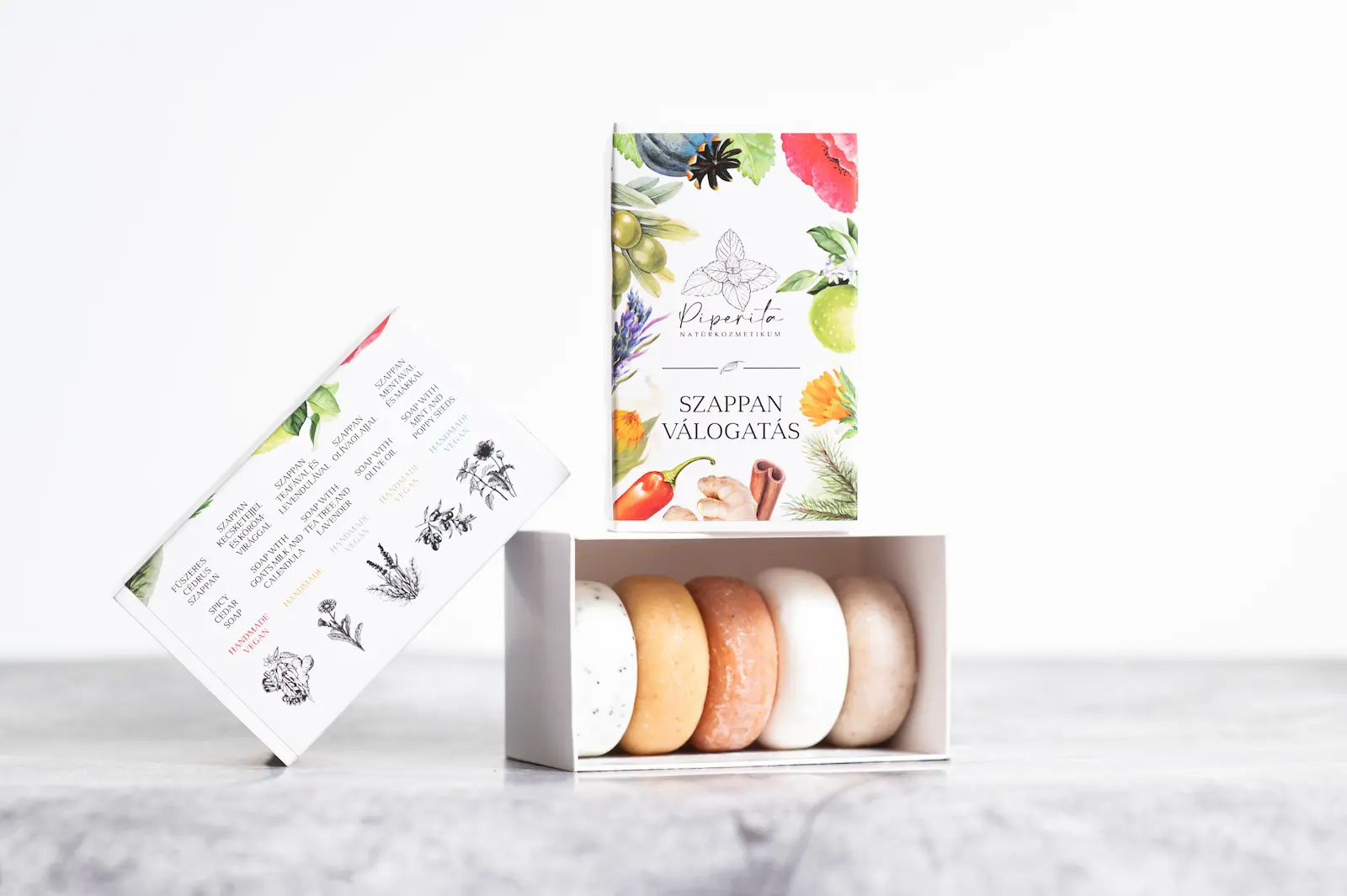 Piperita mini szappanok - "Macaron" 20g/db