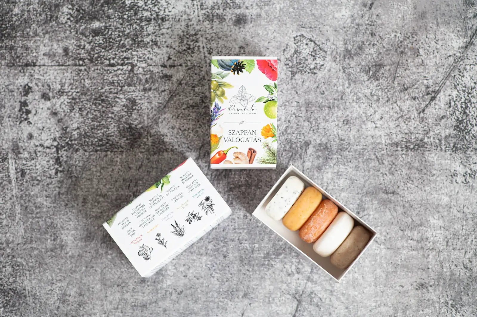 Piperita mini szappanok