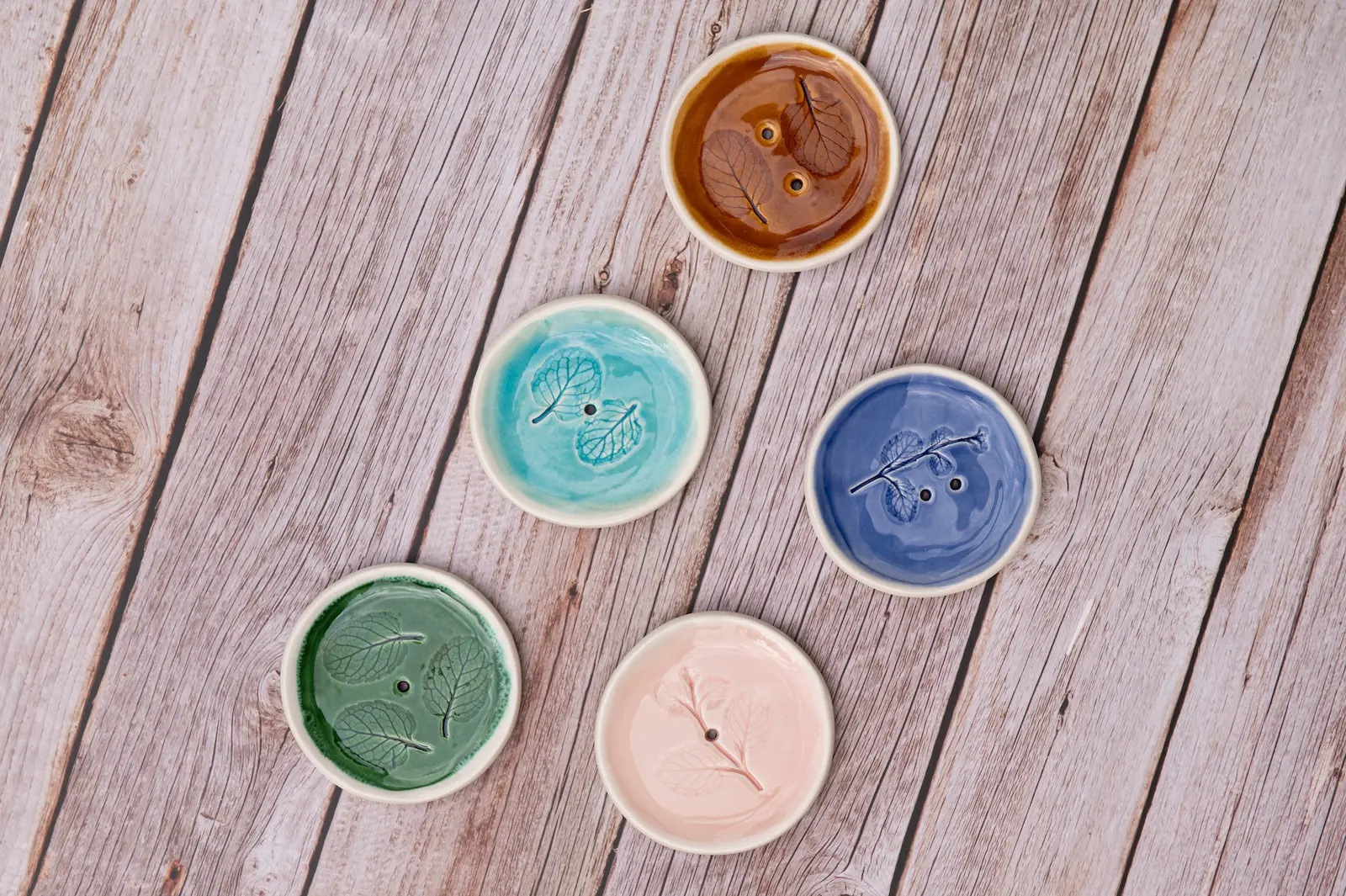 Piperita kerek szappantartók csoportkép