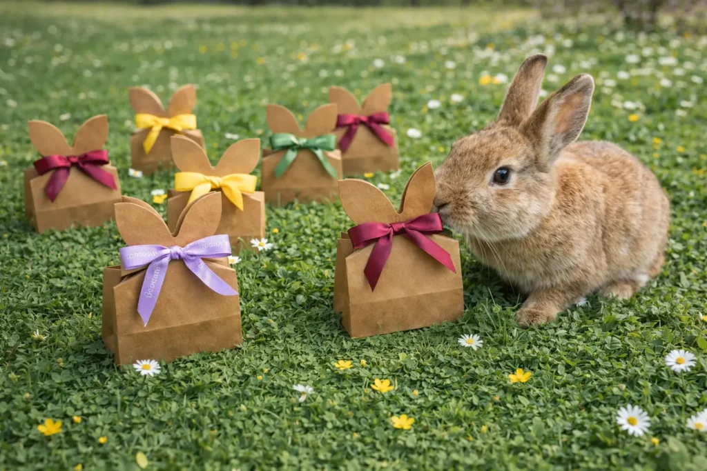 Húsvéti ajándék mintacsomag – nyuszis dobozban